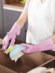Skin-Friendly Dishwashing Gloves - 3 Pairs, Medium