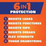 Hefty Strong 30 Gallon Black Trash Bags, 14 Count