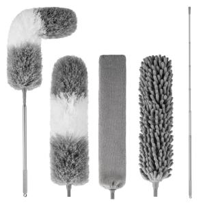 Microfiber Duster Set with Extension Pole - 4PCS