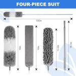 Microfiber Duster Set with Extension Pole - 4PCS