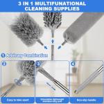 Microfiber Duster Set with Extension Pole - 4PCS