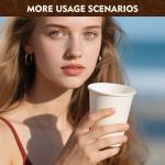 YEEHAW 300 Pack Disposable Coffee Cups, 12 oz