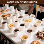 YEEHAW 300 Pack Disposable Coffee Cups, 12 oz