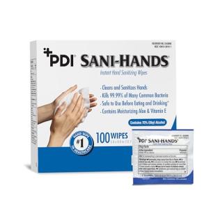 Sani-Hands Hand Sanitizer Wipes 100 Pack