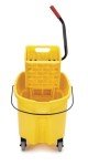 Rubbermaid 35 Quart Yellow Mopping Trolley