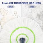BOOMJOY Self-Wringing Twist Mop for Easy Cleaning