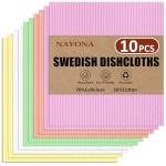 Navona 10 Pack Reusable Swedish Dishcloths