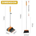 Dirty Fox Broom and Dustpan Set - 54 Inch Handle