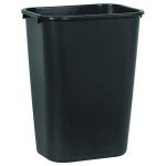 Large Black Rubbermaid Commercial Waste Basket 39L