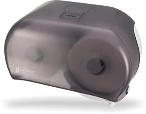 Dual Dispenser Plastic Tissue Holder - Black Pearl