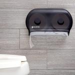 Dual Dispenser Plastic Tissue Holder - Black Pearl