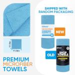 UNIMADE Blue Microfiber Cleaning Cloths, 150 Sheets