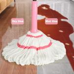 XXFLOWER Heavy Duty Self-Wringing Microfiber Mop