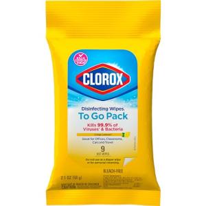 Clorox On-The-Go Disinfecting Wipes, Crisp Lemon