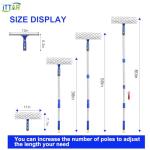 Rotating Window Cleaner with Microfiber Scrubber