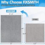 FIXSMITH 50-Pack Grey Microfiber Cleaning Cloths