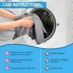 FIXSMITH 50-Pack Grey Microfiber Cleaning Cloths