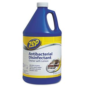 Zep Antibacterial Lemon Disinfectant Cleaner, 1 Gallon