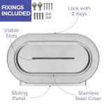 Stardrix Stainless Steel Jumbo Toilet Paper Dispenser