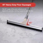 Tiumso 60" Heavy-Duty Floor Squeegee Broom
