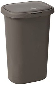 Rubbermaid 13-Gallon Gray Trash Can with Lid