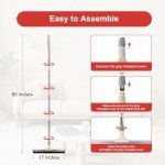 Tiumso 60" Heavy-Duty Floor Squeegee Broom