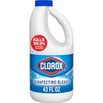 Clorox Disinfecting Bleach, 43 oz Bottle