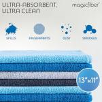 MagicFiber 12-Pack Microfiber Cleaning Cloths, 13"x13