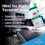 Clorox Healthcare Hydrogen Peroxide Disinfectant Wipes, 185 Count