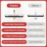 Tiumso 60" Heavy-Duty Floor Squeegee Broom