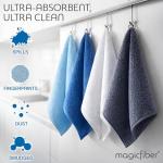MagicFiber 12-Pack Microfiber Cleaning Cloths, 13"x13