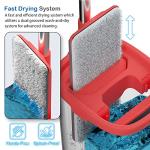 TETHYS Flat Mop and Bucket Set for Home Cleaning