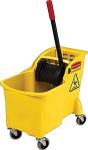 Rubbermaid 31-Quart Tandem Bucket and Wringer Combo