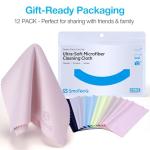 SmoTecQ Microfiber Cleaning Cloths - 12 Pack