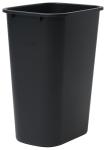 Winco 10 Gallon Black Waste Basket