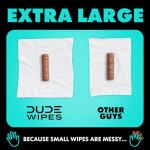 DUDE Wipes - Flushable Mint Chill Wipes, 48 Count