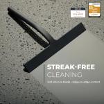 GÜTEWERK 11-Inch Black Shower Glass Squeegee