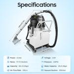 60L Commercial Carpet Cleaner with Heavy Duty Vacuum