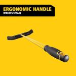 Rubbermaid 36" Push-to-Center Broom, Black