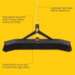 Rubbermaid 36" Push-to-Center Broom, Black