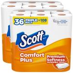 Scott ComfortPlus Septic-Safe Toilet Paper, 36 Rolls