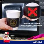 JOLLY CHEF 100 Pack 12 oz Disposable Coffee Cups