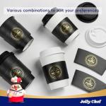 JOLLY CHEF 100 Pack 12 oz Disposable Coffee Cups