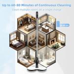 Electric Cordless Mop for Hard Floors & Tiles