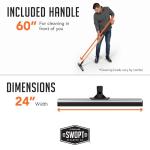 SWOPT 24” Floor Squeegee with Comfort Grip Handle