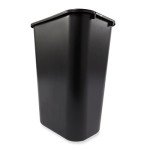 Large Black Rubbermaid Commercial Waste Basket 39L