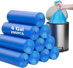 Compostable 4 Gallon Trash Bags - 200 Pack