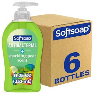 Softsoap Antibacterial Hand Soap - Sparkling Pear, 6 Pack