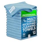 Multi-Surface Microfiber Cleaning Cloths - 12 Pack