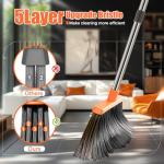 Adjustable Broom and Dustpan Set for Heavy Duty Cleaning